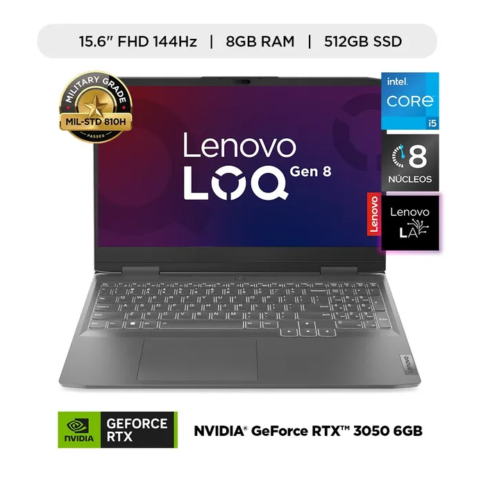 LAPTOP LENOVO LOQ i5-12450HX