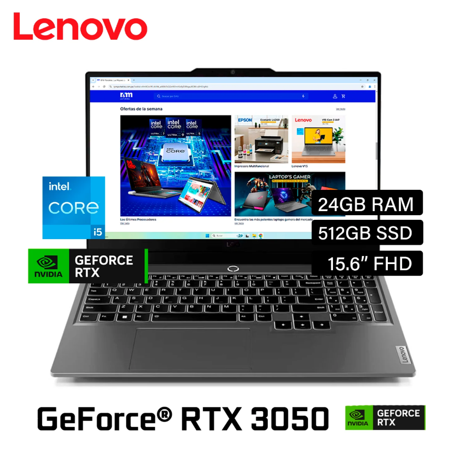 LAPTOP LENOVO LOQ 15IAX9 I5-12450HX