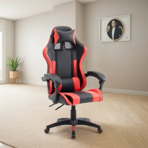 Silla Gamer Cuero PU Orange New Racing Pro Rojo/Negro