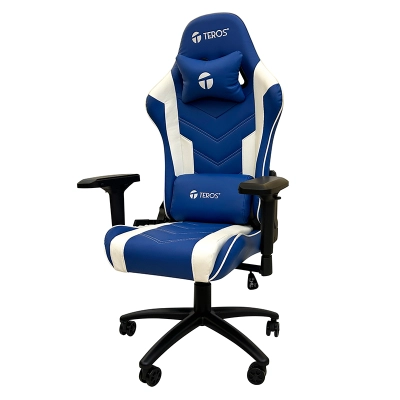 Silla Gamer Teros TE-8126B Azul/Blanco