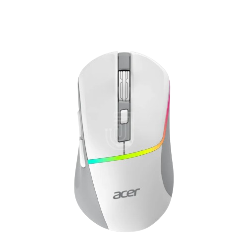 Mouse Gamer Acer OMR210WH Trimode RGB 7200 DPI Recargable – Blanco