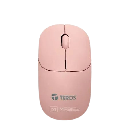 Mouse Inalámbrico Teros TE-1218S 1000 DPI USB 3 Botones – Color Durazno