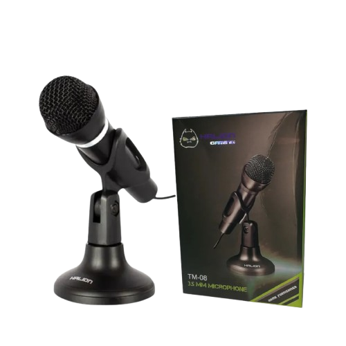 Micrófono Halion TM-08 con Pedestal y Conector 3.5 mm