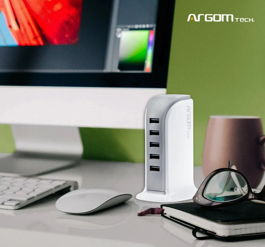 estacion carga 5 puertos argomtech3 estacion carga 5 puertos argomtech3