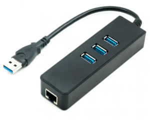 hub 3p usb + adaptador RJ-45