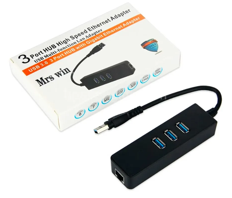 hub 3p usb + adaptador RJ-453 hub 3p usb + adaptador RJ-453