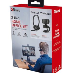 AURICULAR+CAMARA WEB HD TRUST DOBA 2 IN 1