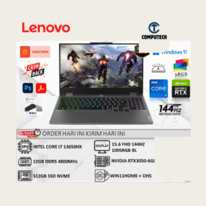 LAPTOP LENOVO LOQ / I7-13650HX / 12GB RAM - SSD 512GB / RTX 3050 6GB / 15.6"