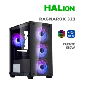 CASE GAMER HALION RAGNAROK 323 VIDRIO