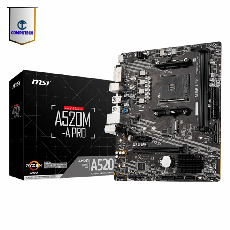 msi A520 pro con logo principal